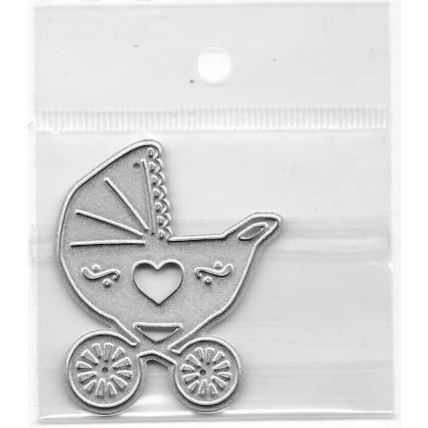 Pram Die. App 3.5x4.5cm. Die Cutting Cardmaking Scrapbooking Crafts