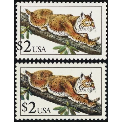 2482, Mint NH $2 With Black Color Shifted to the Left Error * Stuart Katz
