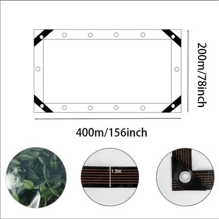 Black Durable Anti-UV Sun Shade Net – 91-100% Shade Cloth for Outdoor