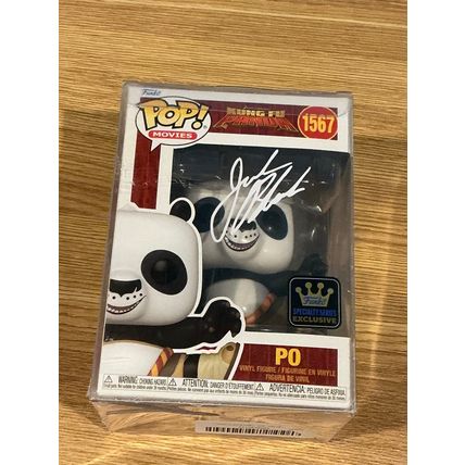 Funko Pop! Kung Fu Panda: Po #1567 Facsimile Laser Autographed (Box & Protector)