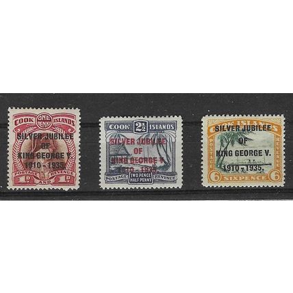 COOK ISLANDS 1935 SILVER JUBILEE SET MINT SG113-5
