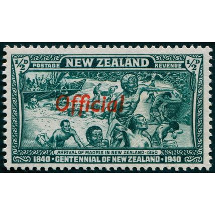 New Zealand 1940 ½d blue-green Official SGO141 MNH