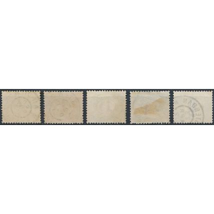 Numeral Definitive - Netherlands 1899/1913 - FH - MiNr 49/52 & 75 (D)