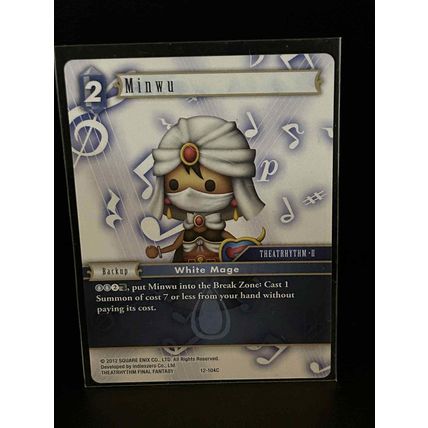 Minwu - 12-104C Opus XII: Crystal Awakening Final Fantasy Trading Card