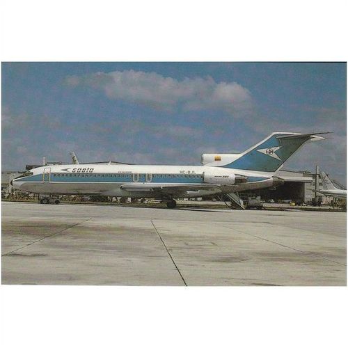 Saeta Ecuador Boeing B727 95 Aircraft Postcard (A11977)