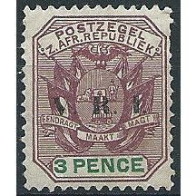 Transvaal 1900 SG230 3d Purple & Green Mounted Mint ... .