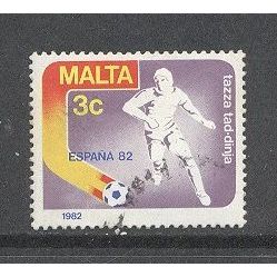 Malta.SG694 3c Stylised Footballer.Fine Used.Jan16