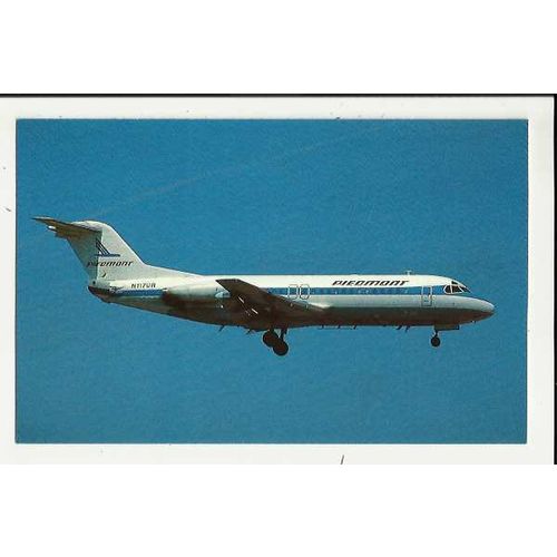 Aviation PIEDMONT AIRLINES FOKKER F28-4000 Postcard by Mary Jayne (MJ826)