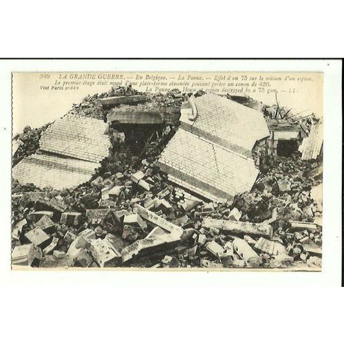 Belgium GREAT WAR Ypres House Destruction Postcard by LL (349)