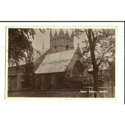 Cambridgeshire WISBECH Parish Church Postcard