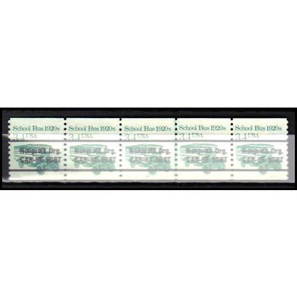 2123a 3.4c School Bus Very Fine MNH Dry Gum PNC 2/5 AA0249