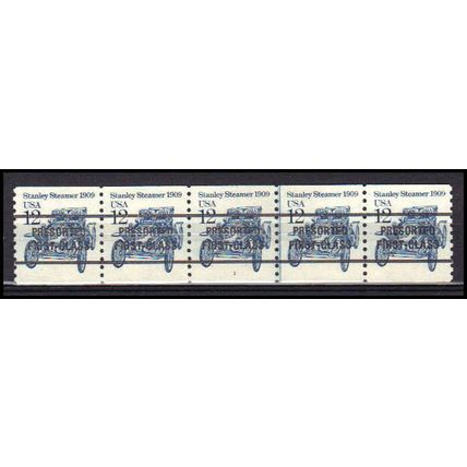 2132a 12c Stanley Steamer Fine MNH Dry Gum PNC 1/5 AA0431