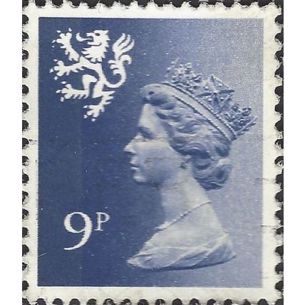 SCOTLAND, Queen Elizabeth II, Machin, blue 1978, 9p