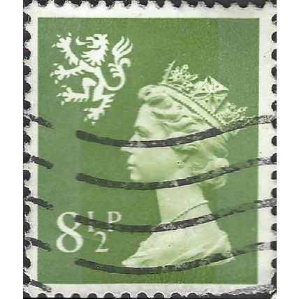 SCOTLAND, Queen Elizabeth II, Machin, apple-green 1976, 8½p