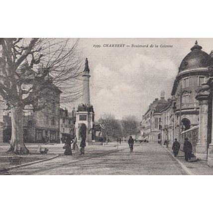 Chambery Boulevard De La Colonne Antique French Postcard