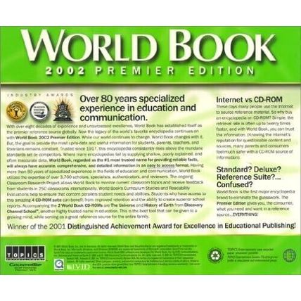 World Book Encyclopedia 2002 Premiere Edition (4 CD-ROM)