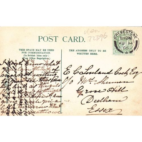 Parish Church Folkstone Kent Postcard (KEN72396)