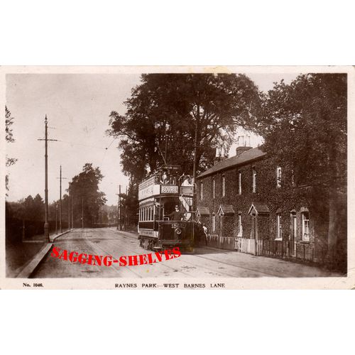 Surrey - RAYNES PARK - West Barnes Lane - RP - p/u 1907