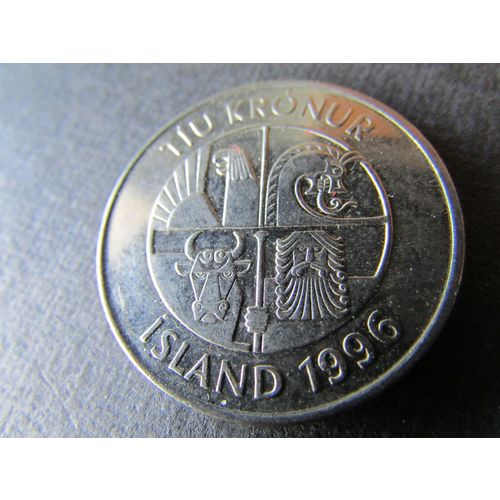 1996 ICELAND 10 KRONA FREE POST COIN - 3. ZB