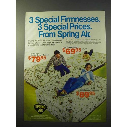 1977 Spring Air Mattresses Ad - 3 Special Firmnesses
