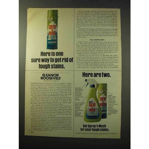 1977 Spray 'n Wash Ad - Get Rid of Tough Stains
