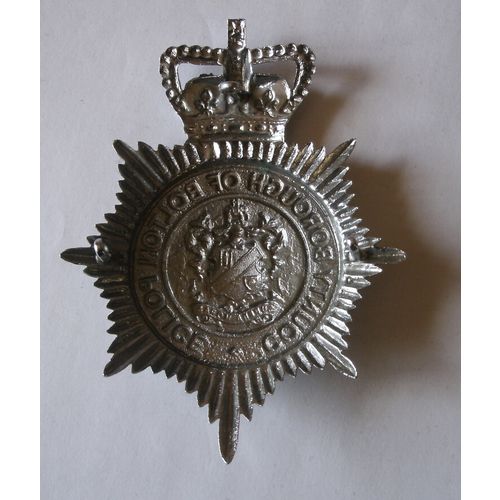 County Borough of Bolton Police Helmet Plate Post 1953