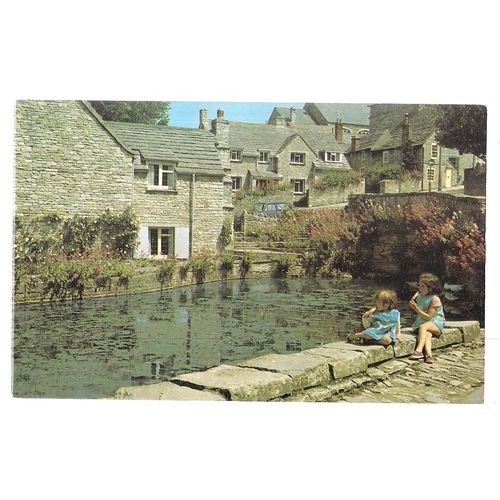 THE MILL POND, SWANAGE, DORSET unused vintage postcard =