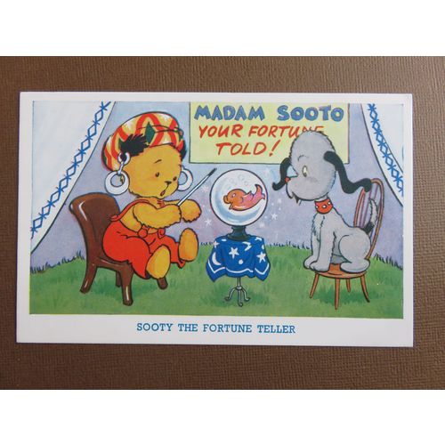 Set of 6 Sooty Postcards