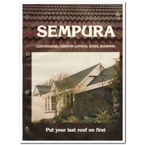 RIB-ROOF INDUSTRIES INC 1982 Sempura steel roofing vintage catalog