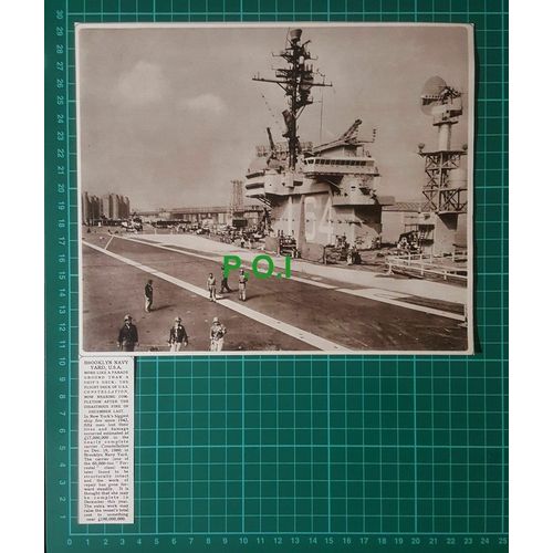 (X235) Brooklyn Navy Yard USS CONSTELLATION After Ship Fire - 1961 Clip