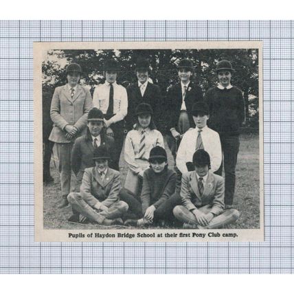 (5350) Pupils of Haydon Bridge School Pony Club - 1969 Clip