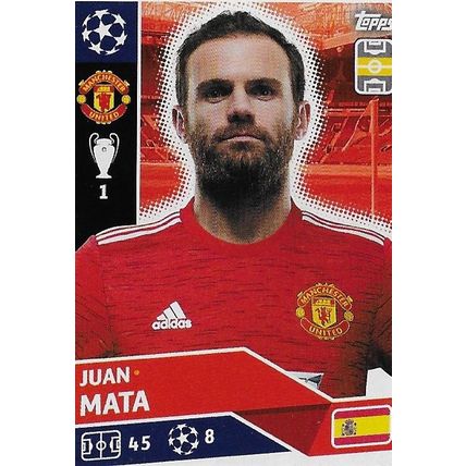 Topps UEFA Champions League 2020/21 Stickers: MUN11 - Mata (Juan)