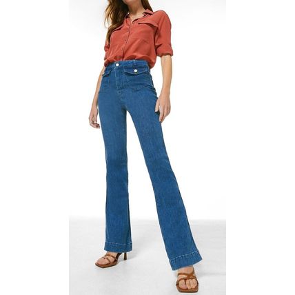 KAREN MILLEN Power Cut Pocket Kickflare Jeans BNWT (RARE & COLLECTABLE)