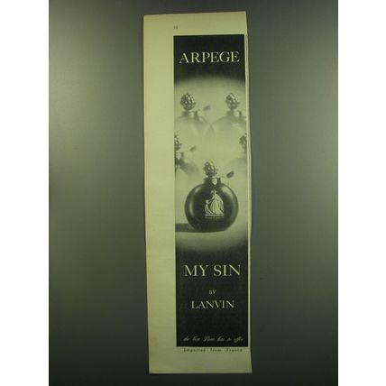 1949 Lanvin Perfume Advertisement