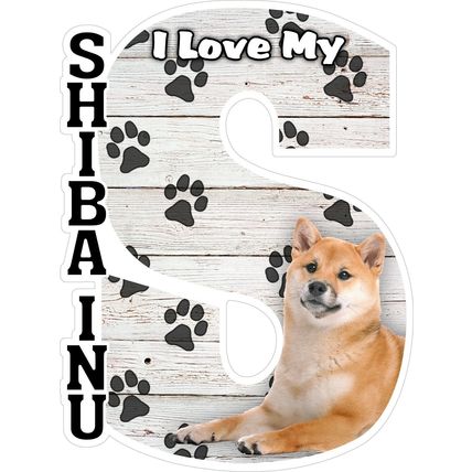 I Love My Shiba Inu Fridge Magnet