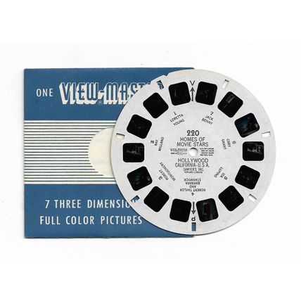 Homes Of Movie Stars, Hollywood USA - Vintage Sawyers View-Master Reel 220 - 3D