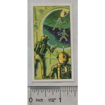 1954 Wright's Biscuits card, Mischief Goes to Mars No. 12