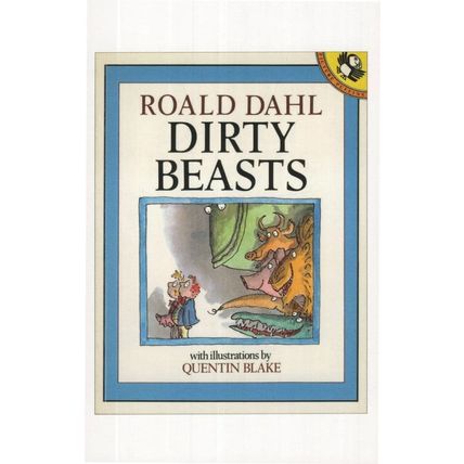 Roald Dahl Dirty Beasts 1984 Book Postcard