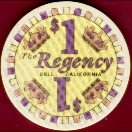 Regency. $1 Casino Chip. Bell, CA. I60.