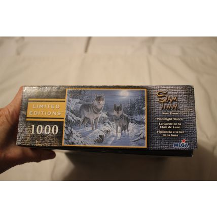 MOONLIGHT WATCH COMPLETE 1000 PIECE LIMITED EDITION Puzzle WOLVES