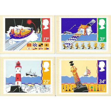 GB PHQ Cards 1985 Safety At Sea Unused Set No (84)