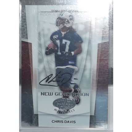 2007 Leaf Certified CHRIS DAVIS (Titans) New Generation RC Auto #181 71/399