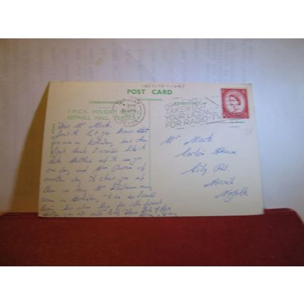 Y.M.C.A., ASTWELL HALL, TORQUAY, DEVON .used vintage postcard 1963 pm =
