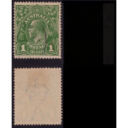 AUSTRALIA 1924 KG5 1d green Sc#23 - USED @O599