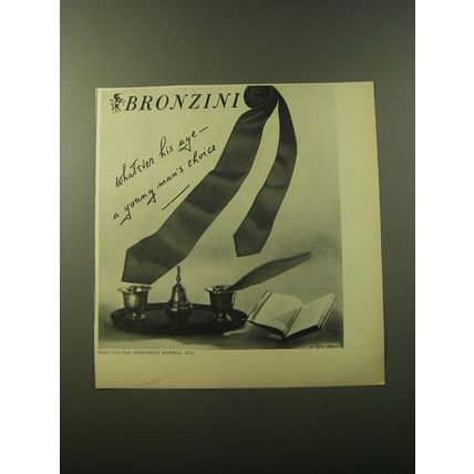 1960 Bronzini Fashion Advertisement - Whatever his age