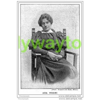 Ada Negri,1899, MODERN REPRODUCTION
