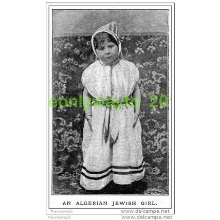 Algerian Jewish Girl,1899, MODERN REPRODUCTION