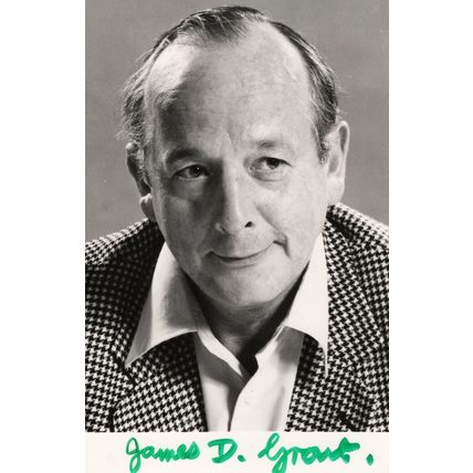 James Grant of Jack Reacher Book Author Vintage Hand Signed Photo