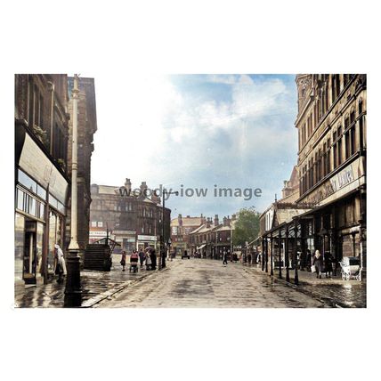 ptc8350 - Yorks' - Shops along Commercial Street in Batley c1950/60s. print 6x4