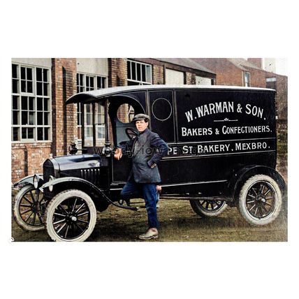 ptc8343 - Yorks' - W.Warman & Son Bakers Van from Mexborough - print 6x4